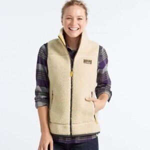 L. L. Bean Mountain Pile fleece zip up vest